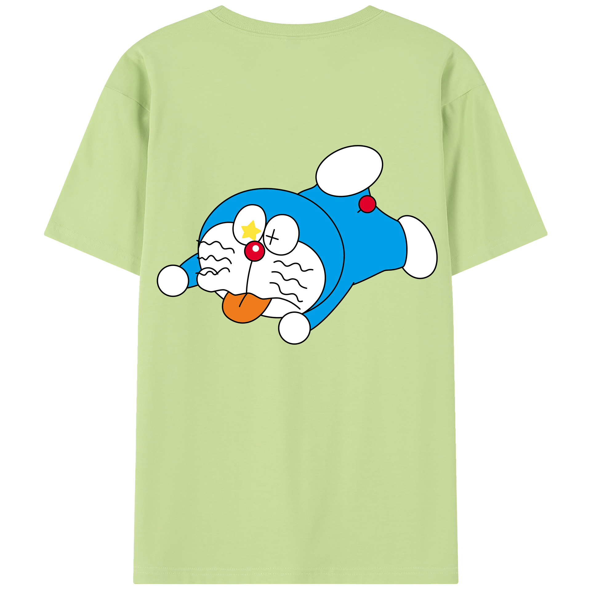 （画像用） ドラえもん Doraemon 綿100％半袖Tシャツ（背面プリント）